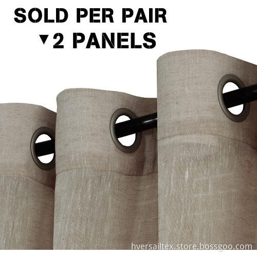 Country Style Privacy Translucent Taupe Sheer Curtains